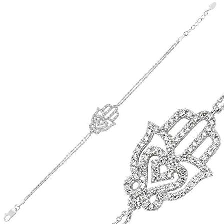 Gümüş Fatma Ana Eli Kadın Bileklik