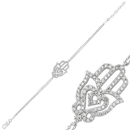 Gümüş Fatma Ana Eli Kadın Bileklik