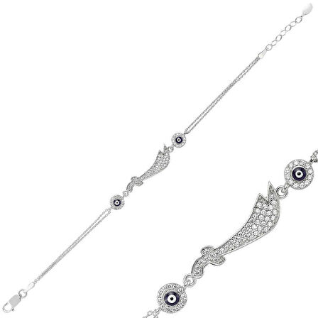 Gümüş Zülfikar Kılıcı Kadın Bileklik