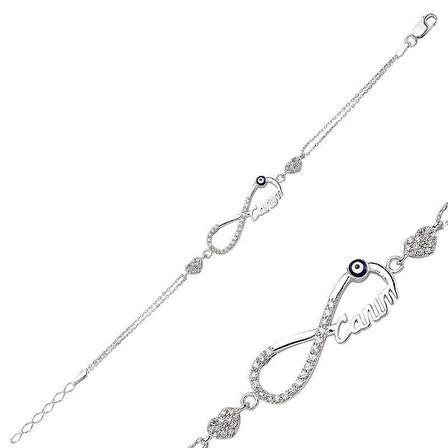 Gümüş Sonsuzluk Canım Kadın Bileklik