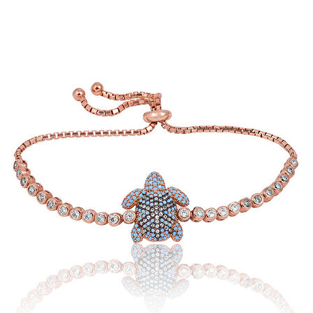 Gümüş Asansörlü Kaplumbağa Kadın Bileklik