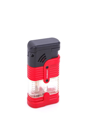 3 Torch Pürmüz Kırmızı-Siyah Puro Çakmağı - TR7261