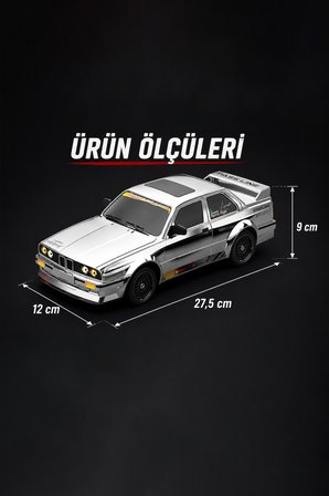 1/16 4WD 50 KM Hızlı E30 RC Drift Uzaktan Kumandalı Yedek Lastikli Oyuncak Drift Araba Gri
