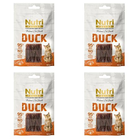 Nutri Feline Tahılsız 50 Gr Ördek Etli Kedi Ödülü 4 Adet