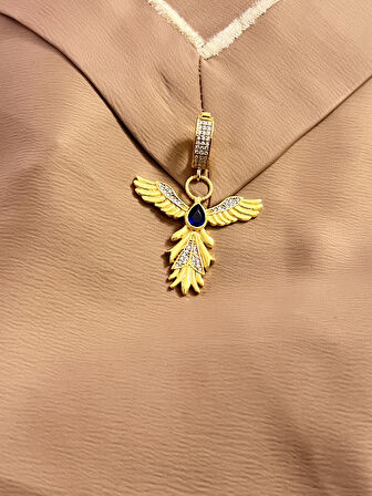 Melek Model Ajda Bilezik 925 Ayar Gümüş Charm