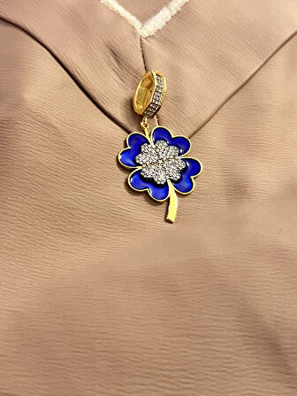 Yonca Ajda Bilezik 925 Ayar Gümüş Charm