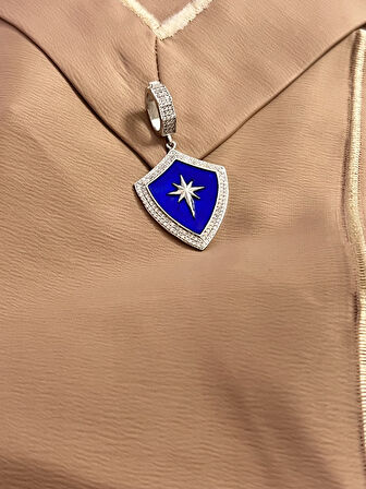 Kutup Yıldızı Model Ajda Bilezik 925 Ayar Gümüş Charm