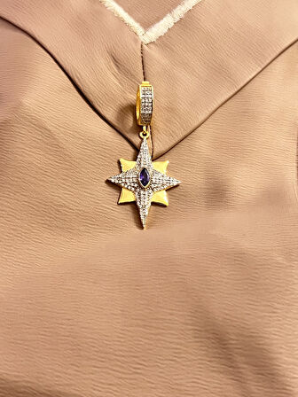 Kutup Yıldızı Bilezik 925 Ayar Gümüş Charm