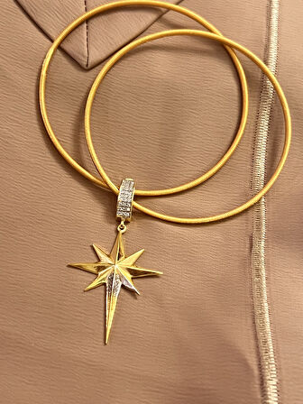 Ajda İki Adet Bilezik 925 Ayar Gümüş Charm