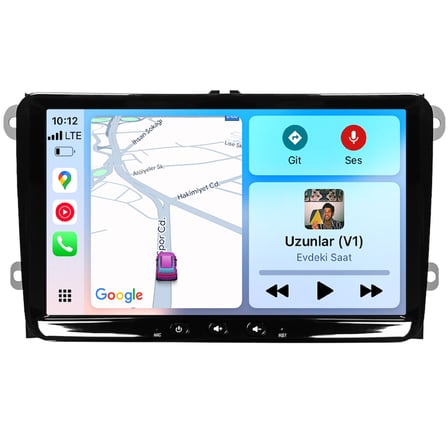 Volkswagen Golf 5/Golf 6 Android Multimedya Sistemi (2004-2012) CRV-4580SD Piano Black Çerçeve