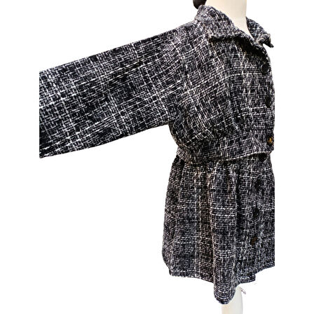 Kız Çocuk Şık İkili Takım –  Ceket & Ayarlanabilir Etek Kombini