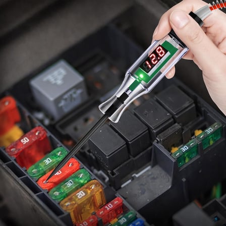 Dijital Ekranlı Oto Elektrik Kontrol Kalemi 3V-36V - LED Voltaj Test Cihazı (12V / 24V Uyumlu)