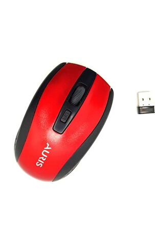 Mouse Kablosuz Auris ARS-MW01 Kırmızı