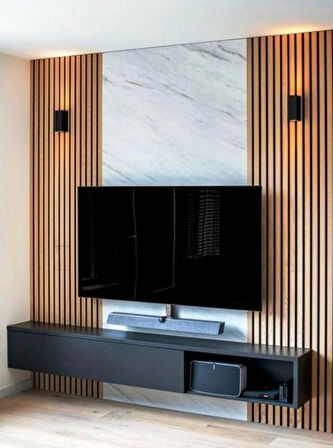 240 CM 12 ADET KENDİNDEN YAPIŞKANLI 8 MM AHŞAP ÇITA - SAFİR MEŞE