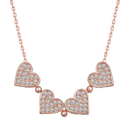 Rose Açılabilen Yonca 925 Ayar Gümüş Kadın Kolye