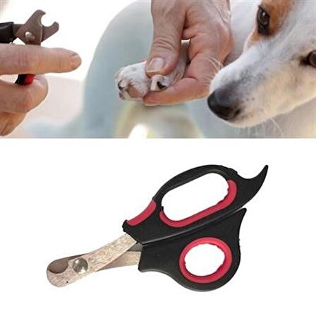 PET Miyav® Büyük Irk Köpek Kedi Çelik Uçlu Evcil Hayvan Tırnak Makası Pati Bakım Aleti Ergonomik Kay