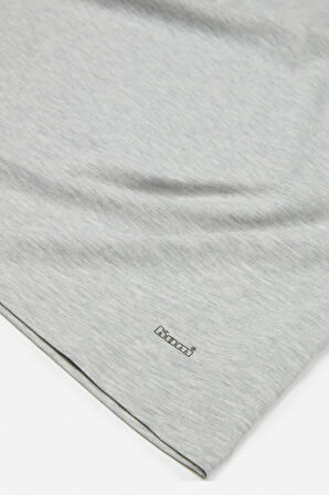 James Bisiklet Yaka 2 Li Erkek Tshirt Gri