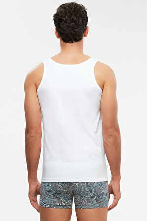 Scott Askılı 2 Li Basic Erkek Atleti Beyaz