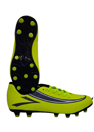 Lig Simena Krp 35 Match Neon Sarı Numara 39 Krampon Çim Saha Erkek Futbol Ayakkabı