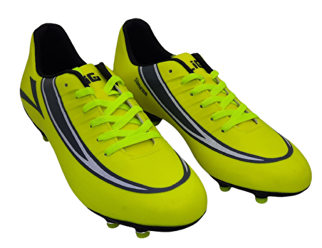 Lig Simena Krp 35 Match Neon Sarı Numara 41 Krampon Çim Saha Erkek Futbol Ayakkabı