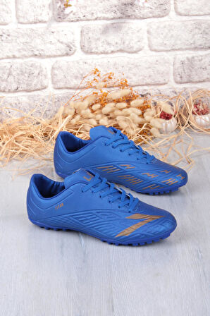 Lig Titan Saks Mavi Orjinal Ürün Çim Saha Halı Saha Erkek Futbol Ayakkabı