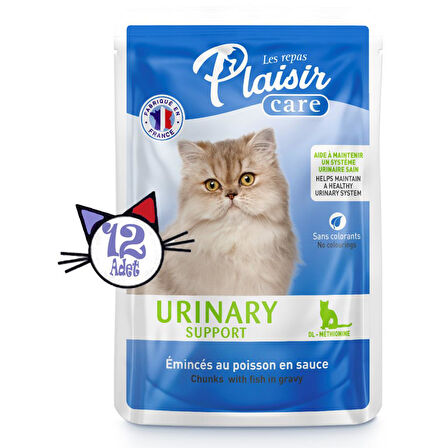 Plaisir Care 85Gr Pouch Urinary Support - Üriner Sistem Desteği 12Adet Yaş Kedi Maması