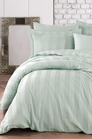 Hobby Wafel Saten Çift Kişilik Jakarlı Nevresim Takımı