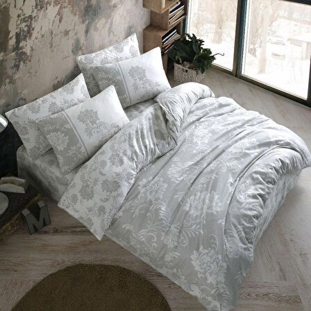 Jardin Silver - Ranforce Çift Kişilik Nevresim Takımı