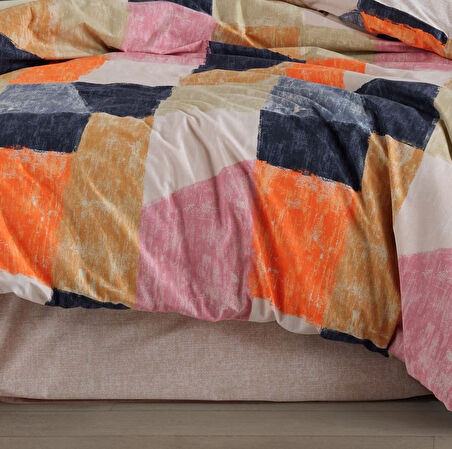 Hobby Çift Kişilik Poplin Nevresim Bermuda Oranj