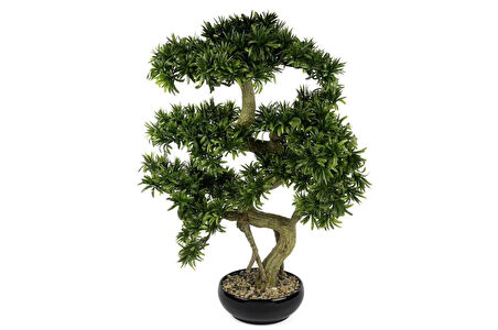 Mikasa Moor Podocarpus Yapay Bonsai Ağacı 56x66 cm