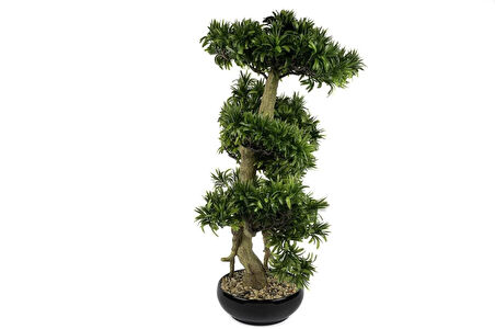 Mikasa Moor Podocarpus Yapay Bonsai Ağacı 56x66 cm