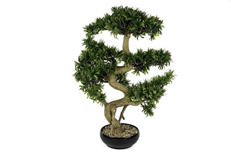 Mikasa Moor Podocarpus Yapay Bonsai Ağacı 56x66 cm