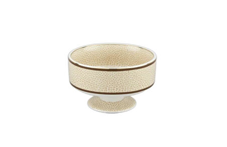 Mikasa Moor Micasa Desenli Ekru Ayaklı Kurabiyelik 13x8cm P123.813231