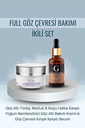 For You Gold Göz Altı Torbalanma, Koyu Halka, Kırışıklık Morluk Karşıtı Göz Çevresi Bakım Seti 