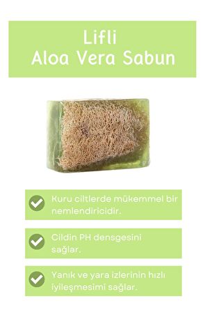 Kabak Lifli Aloe Vera Özlü El Yapımı Sabun