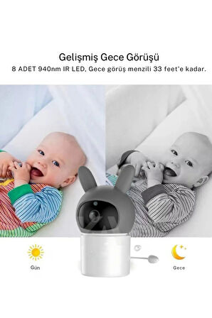 Blic Blm-66 4.3 inç IP Bebek Kamerası Kablosuz Monitörlü