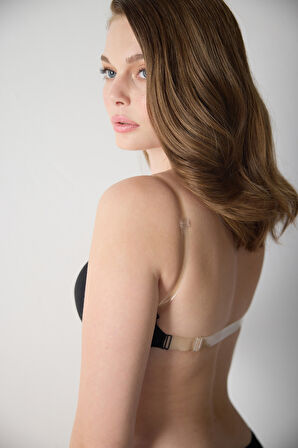 Önden Klipsli Sırtı Ve Askısı Şeffaf Süngerli Sütyen