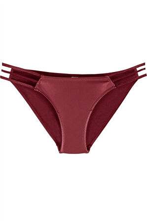 Deri Kumaşlı İki İp Kenarlı Normal Külot