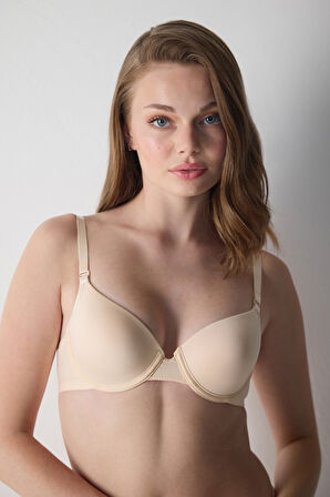 Basic Düz Askılı Yarım Destekli Sütyen