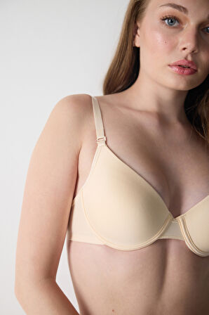 Basic Düz Askılı Yarım Destekli Sütyen