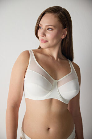 Basic Tül Detaylı Desteksiz Toparlayıcı Sütyen