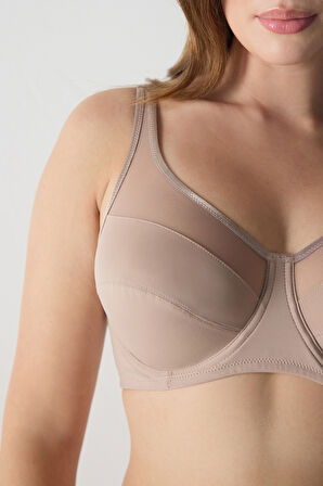 Basic Tül Detaylı Desteksiz Toparlayıcı Sütyen