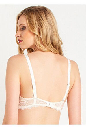 Askısı Dantelli Push Up Destekli Sütyen