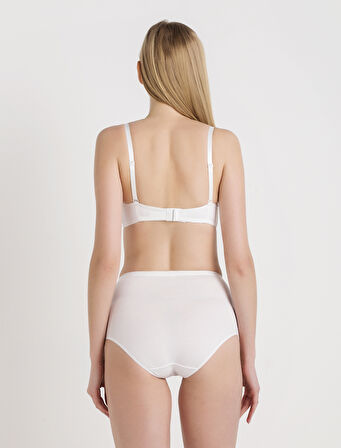 Geniş Kenarlı Pamuklu Dantelli Kadın Bato Külot