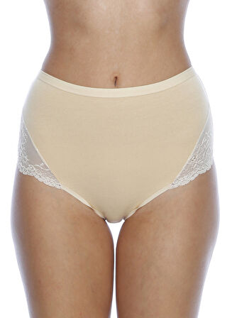 Geniş Kenarlı Pamuklu Dantelli Kadın Bato Külot