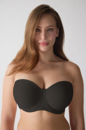 Basic Büyük Beden Yarı Destekli Straplez Sütyen