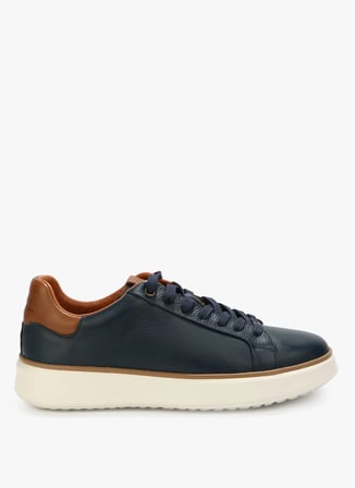 Hammer Jack Lacivert Erkek Deri Sneaker ROMİNA M AYAKKABI