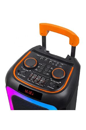 Taşınabilir Büyük Boy Rgb Bluetooth Mikrofonlu Parti Hoparlör Ndr-1097