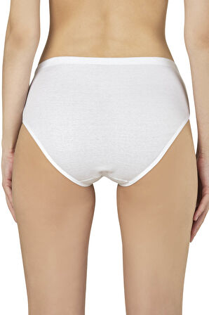 Özkan 0305 6'lı Paket Kadın Ribana Esnek Pamuklu Yüksek Bel Bato Külot