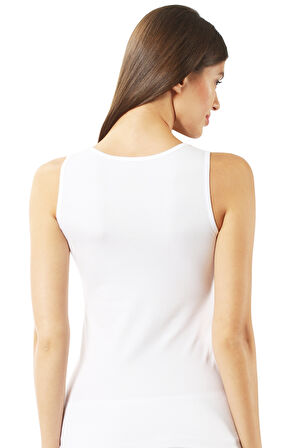 Özkan 23320 3'lü Paket Kadın Pamuklu Likralı Süprem Esnek Rahat Kalın Askılı Atlet